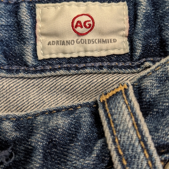 AG Adriano Goldschmied Stilt Crop Cigarette Crop Cuffed Jeans Size 29 EUC. - Picture 6 of 9